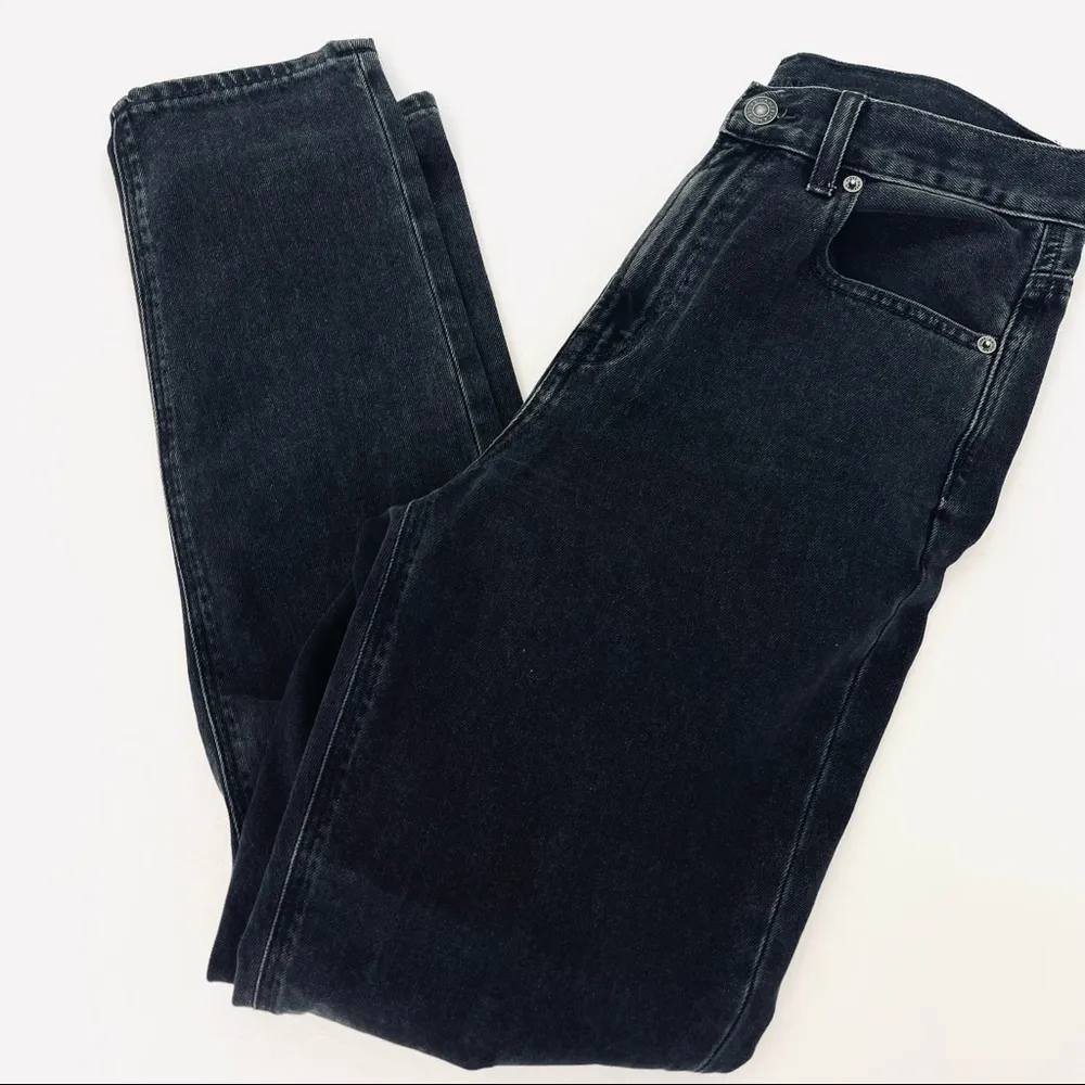 AMERICAN EAGLE OUTFITTERS Jeans Black straight leg jeans MOM jeans 4 long Black - Image 8