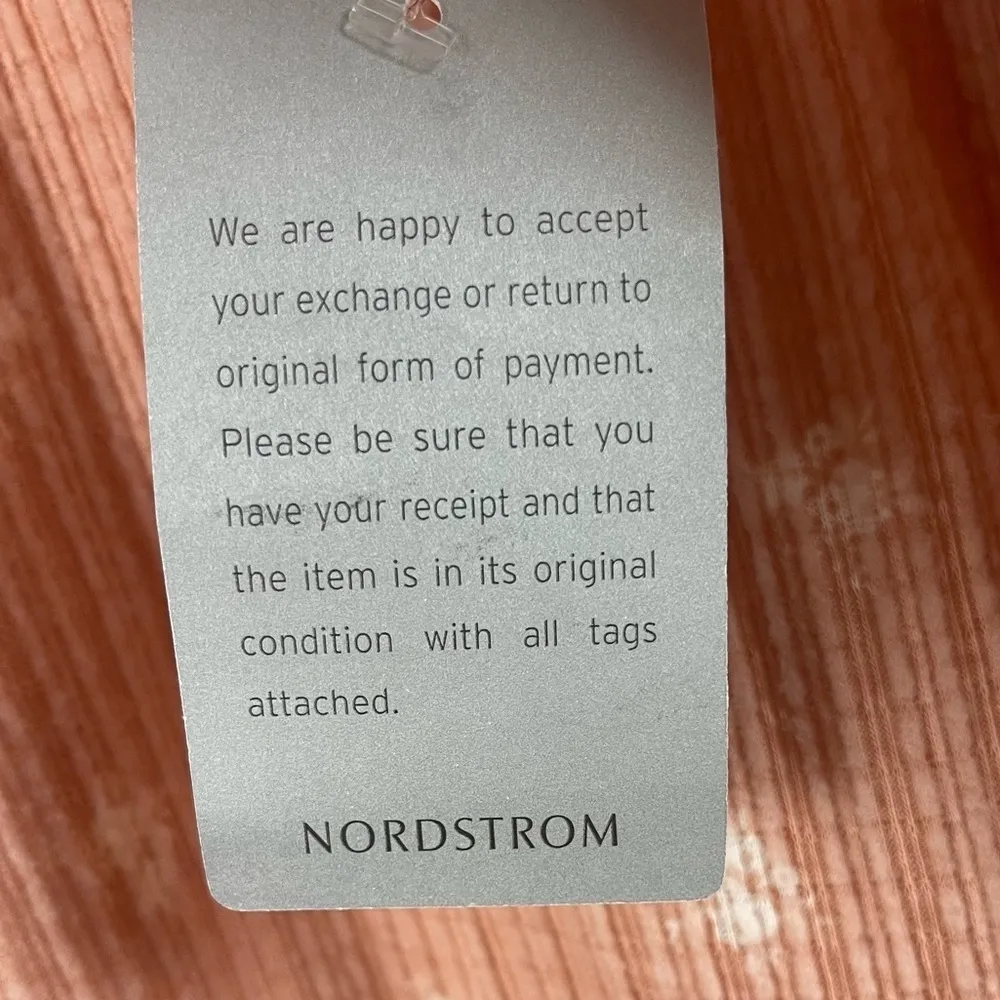 NEW Velvet Torch Medium Dress Blush Pink Mini Long Sleeve Boho Brushed Floral - Image 7