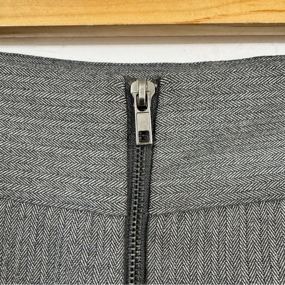 Vivienne Tam Grey Pencil Skirt Womens 4 Preppy Classic Modest Dark Academia - Image 5