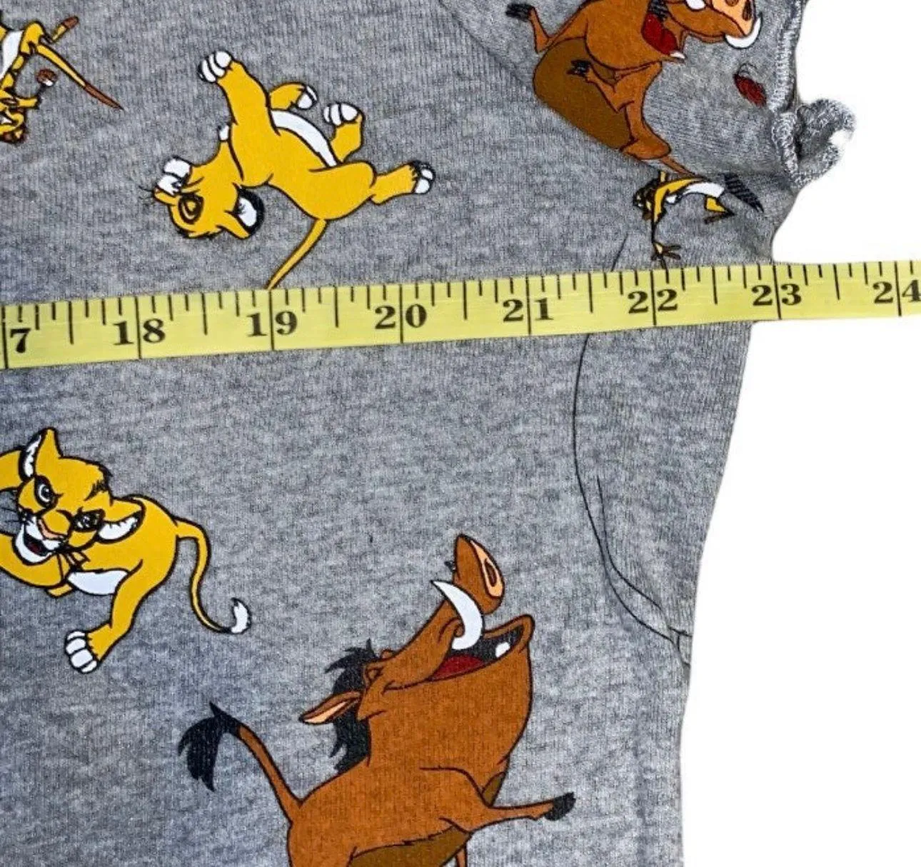 Lion King Simba, Timon and Pumba All Over Print Tee Size XXXL - Image 3