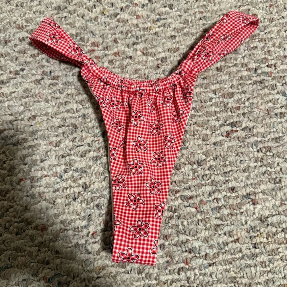 NWT Frankie’s Bikinis VS Pink Reilly Bikini Bottom Ladybug Lane- Size Small - Image 3