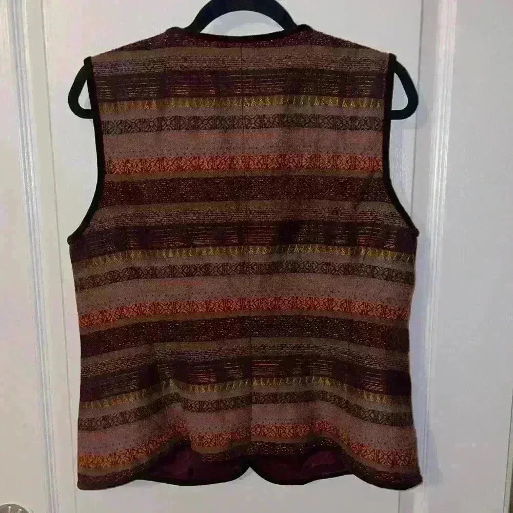Peck & Peck tapestry‎ vest size 14 - Image 2