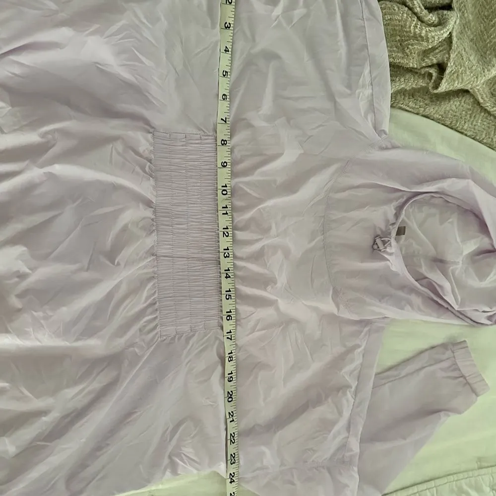 Athleta Women’s Small Dispatch Anorak Lilac Water Repellent Pullover - Image 4