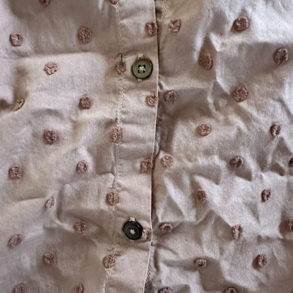 ZARA Swiss Dot Blouse with Voluminous Sleeves Size XS - Image 7