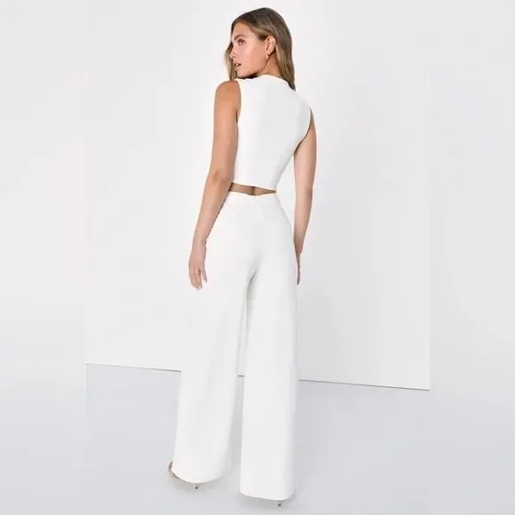 Lulus Enticing Endeavors White Two - Image 9