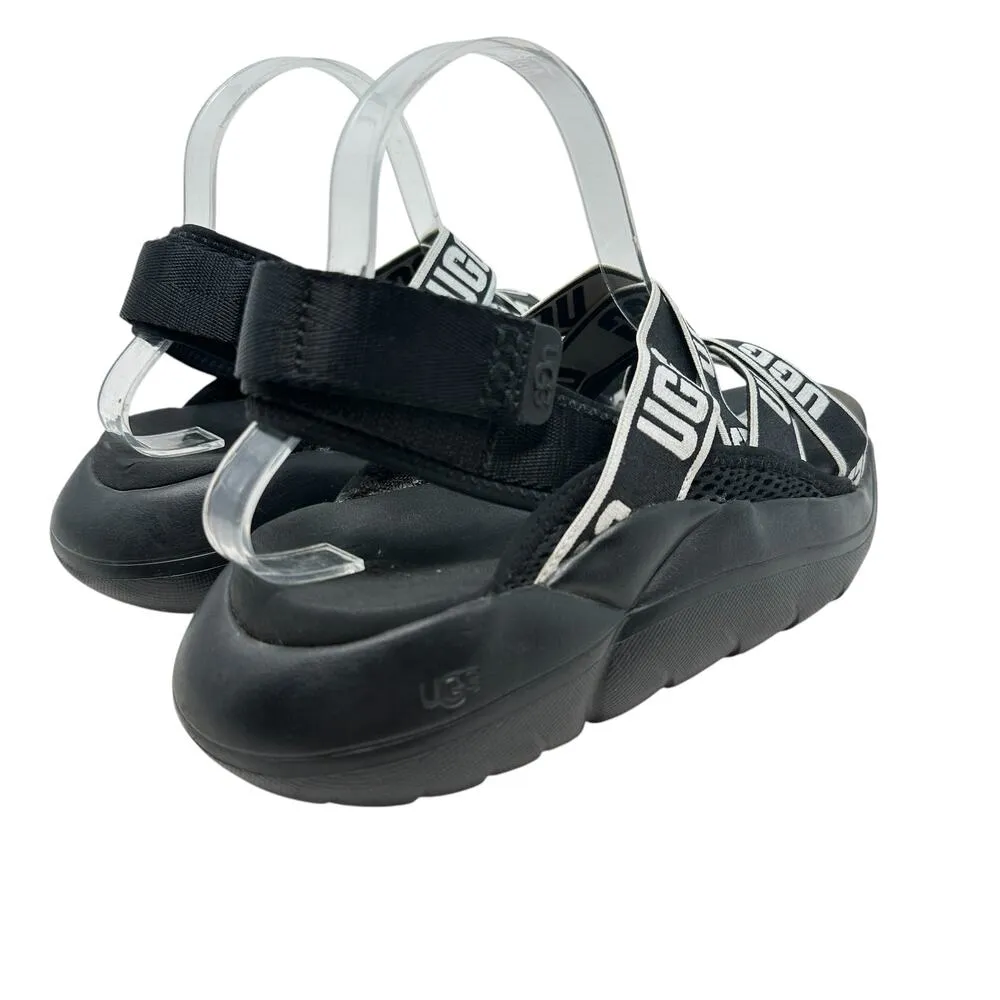 Ugg LA Cloud Sandal Black White Logo Women's‎ Size US 8.5 - Image 8