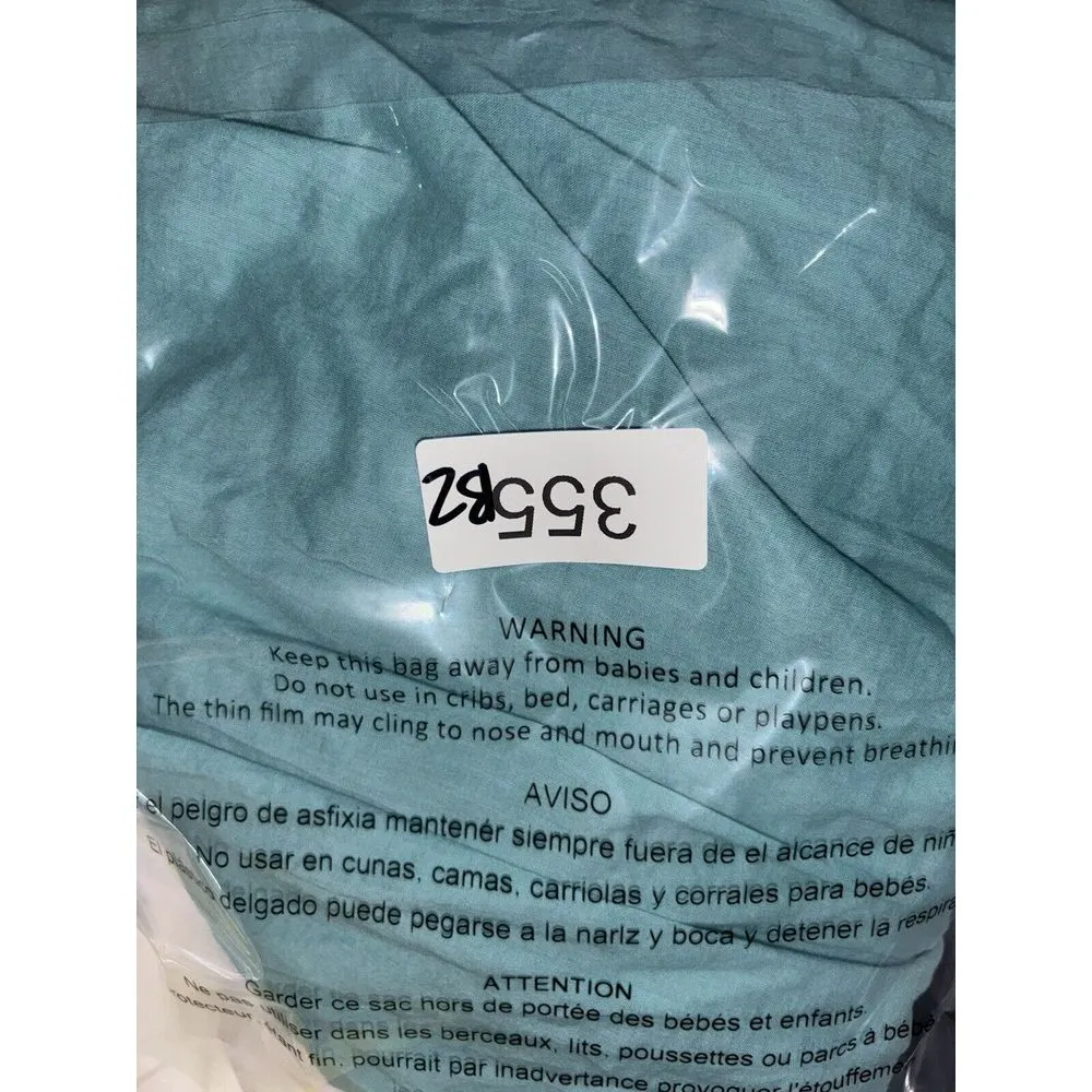 soft surroundings blue button down‎ flowy shirt XL Cotton - Image 7