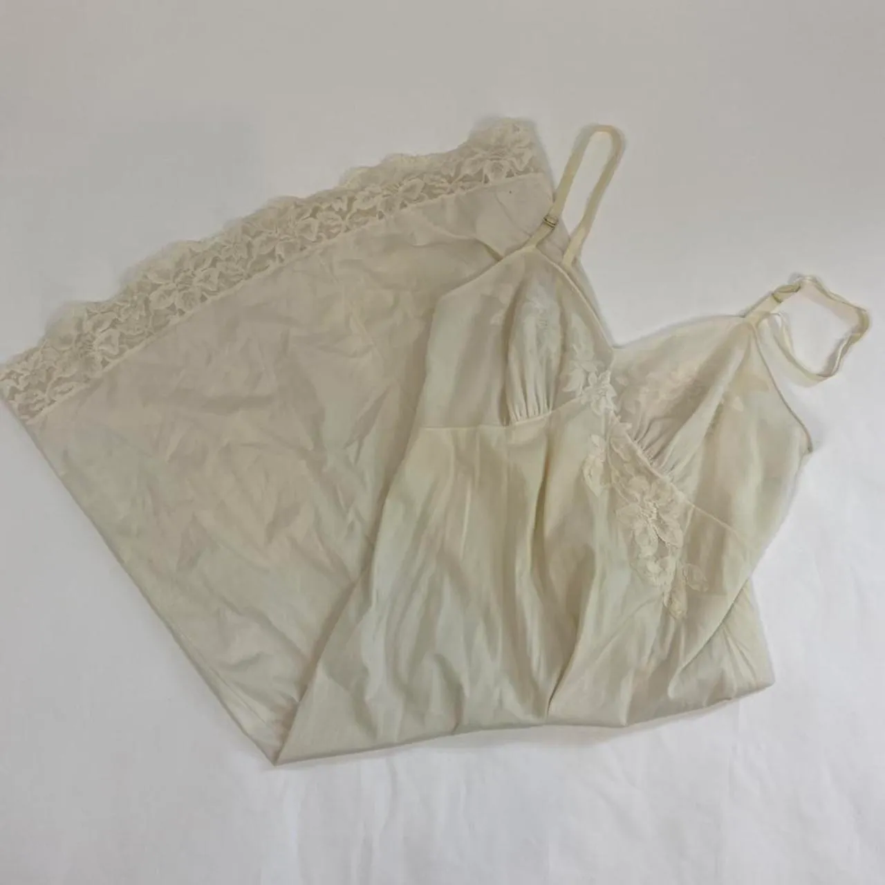 Vanity Fair Vintage Lace Slip Dress - Image 4