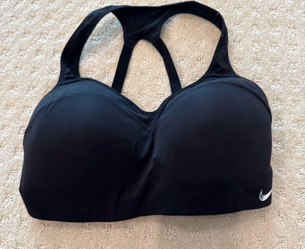 Nike Black Racerback Sports Bra High Support Padded Dri-FIT Size Small (D-E Cup) - Image 2