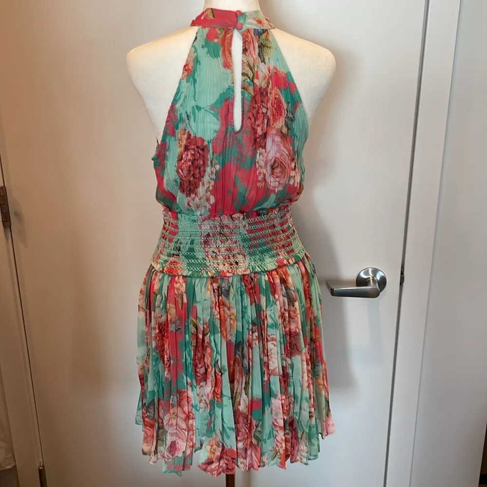 Rococo Sand Ivy Halter Mini Dress NWT Green - Image 7