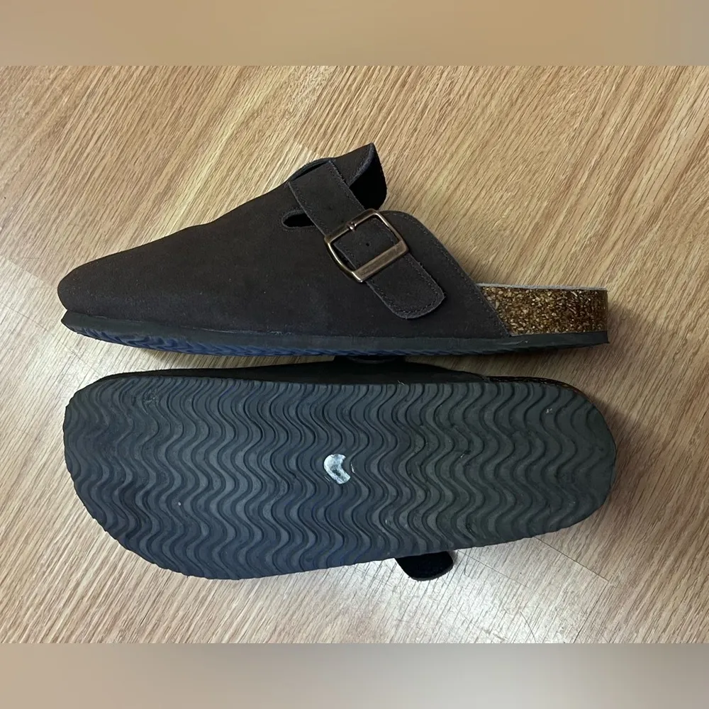 KIDMI Women's Suede
Leather Mules Cork Footed
Sandals Sz 42 US Women’s 8 - Image 4