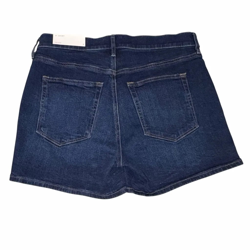NEW LOFT Dark Wash Mid Rise Denim Jean Shorts size 4 - Image 2