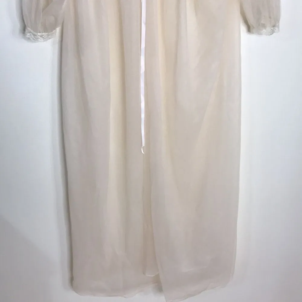 Vintage appel ladies sheer lace sexy lingerie nightgown robe size medium - Image 3