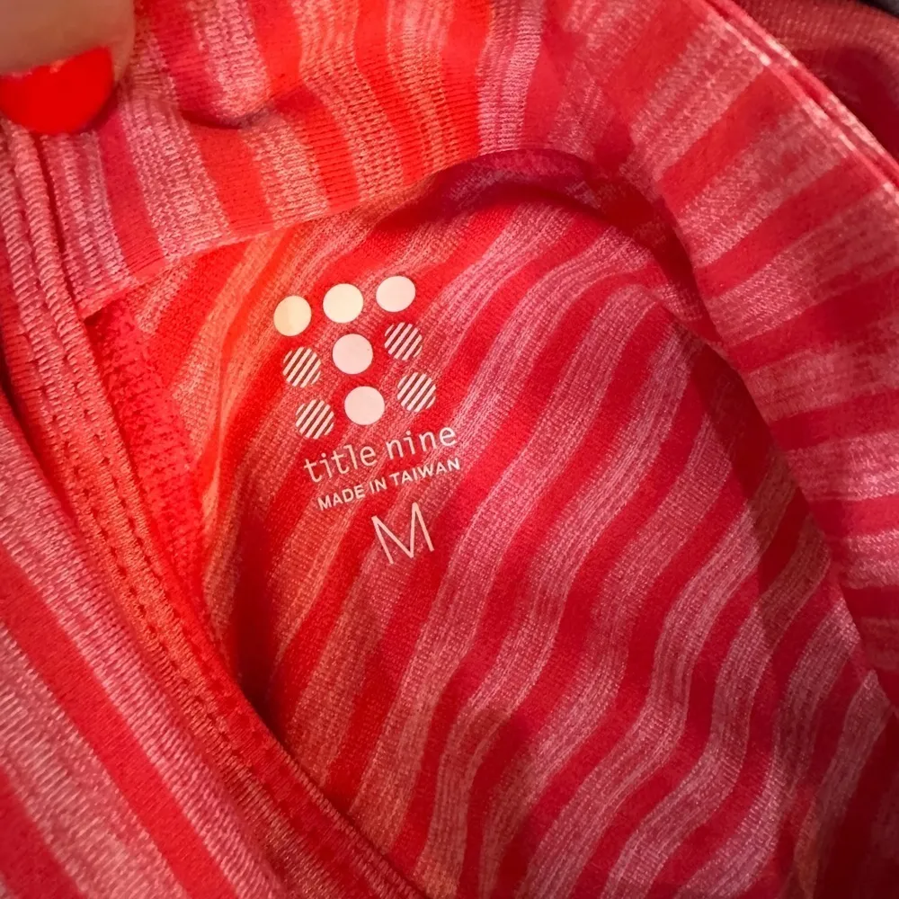 title nine yipes fit and flare high neck striped dress size medium - Image 3