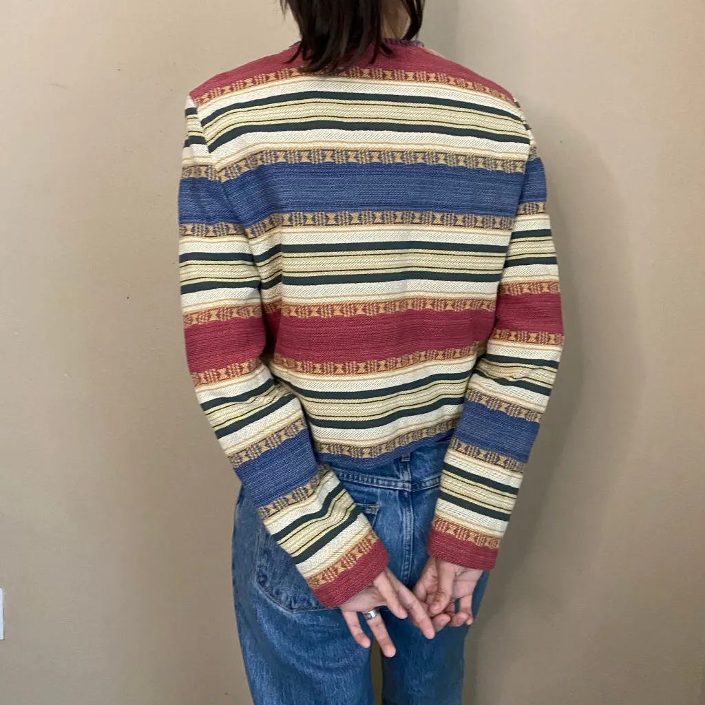 Vintage Roughrider Woven Stripe Jacket - Image 5