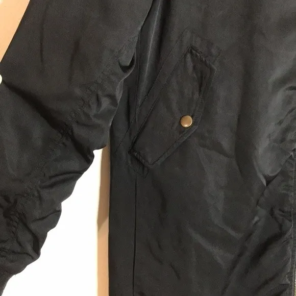 Vintage lowrys farm ladies zip up black jacket with pockets size large - Image 5