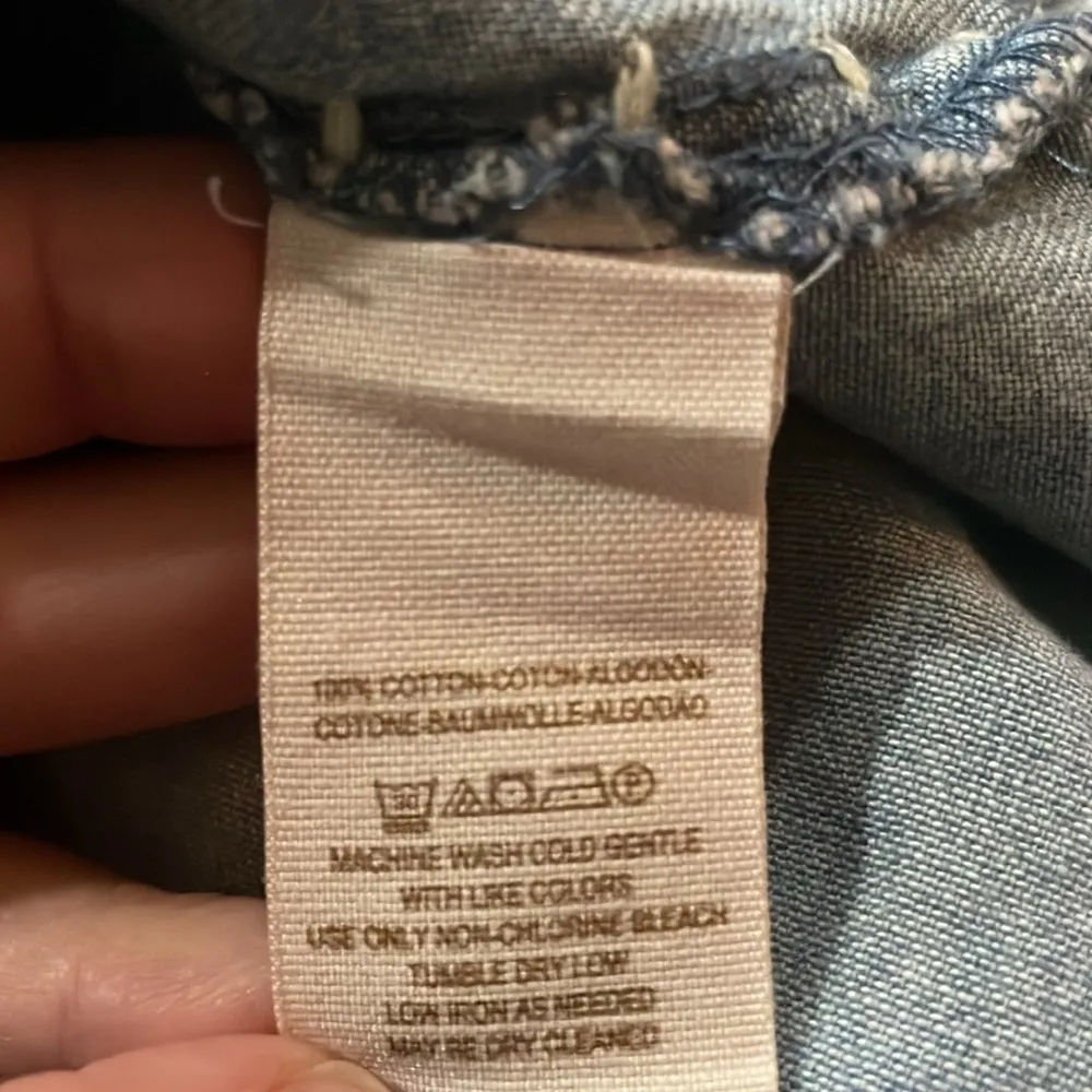 Free People Aztec chambray festival dress medium - Image 10