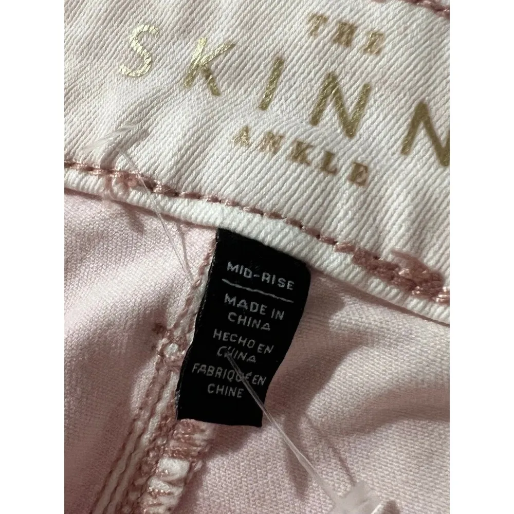 White House Black Market Ankle Jeans Goddess Pink Women 00 Orig $89 - Image 3