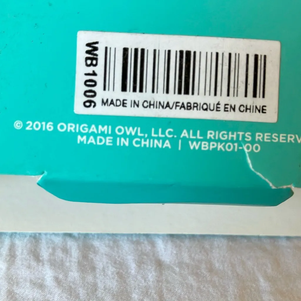 Origami Owl: Floral Watch Strap- Blue & Pink- Leather-Gold Tone - Image 4