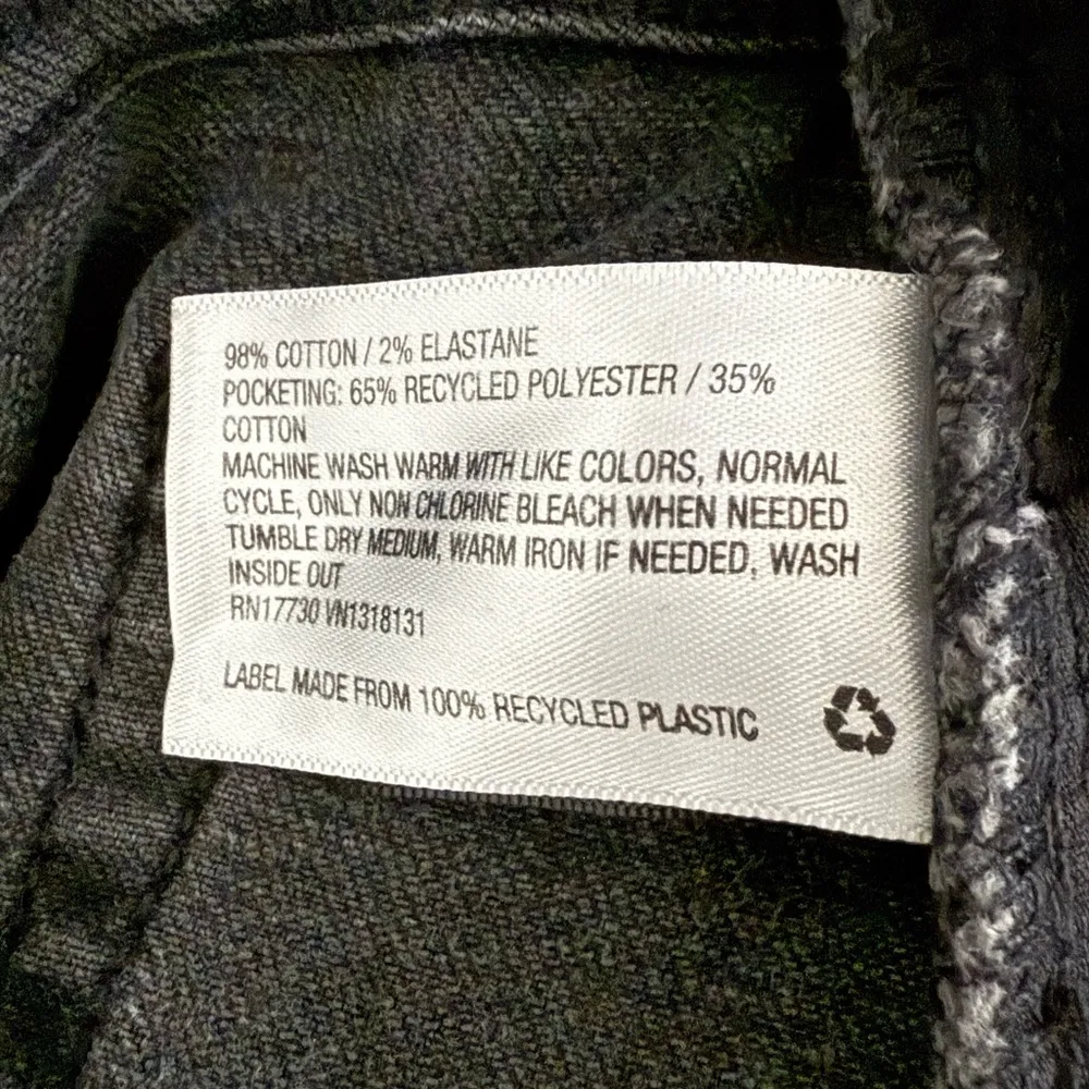 Wild Fable Black/Dark Wash Cuffed Denim Shorts High-Waisted - Image 6