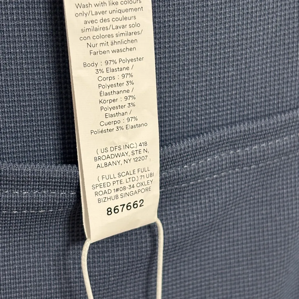 NWT Halara Waffle Knit Pocket Wide Leg Overalls in Grisaille - Size S Tall - Image 8