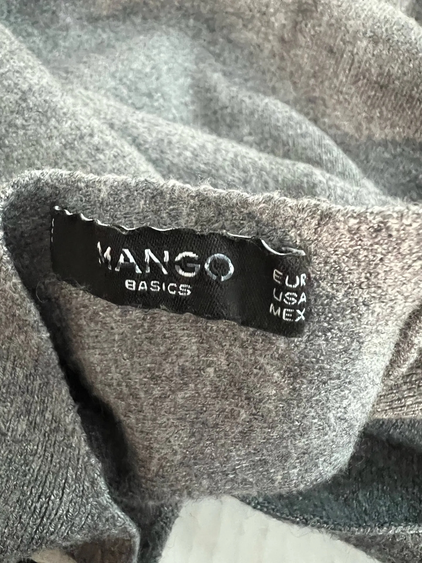 Mango  Gray Pullover Crew Neck Sweater - Image 3