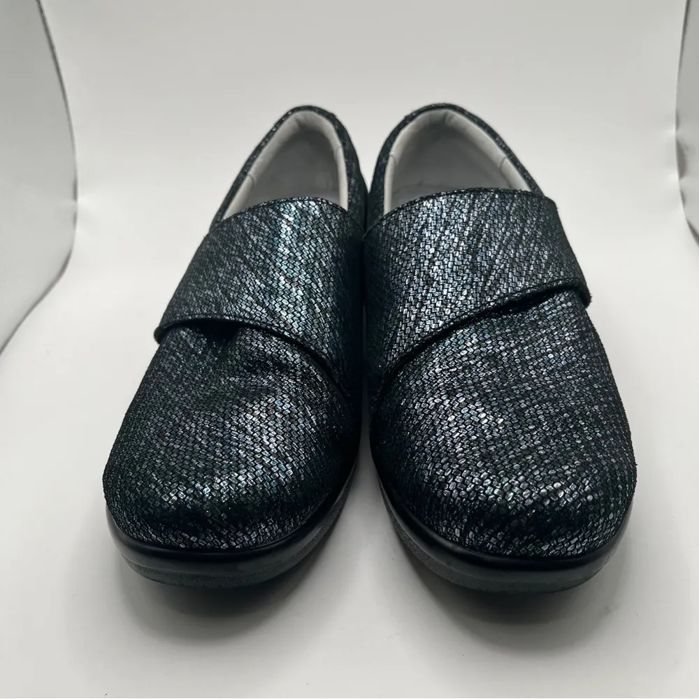 Alegria Women's Lauryn Loafer Size 38 8 Slip On Nursing Shoe Blue Metallic - Image 5