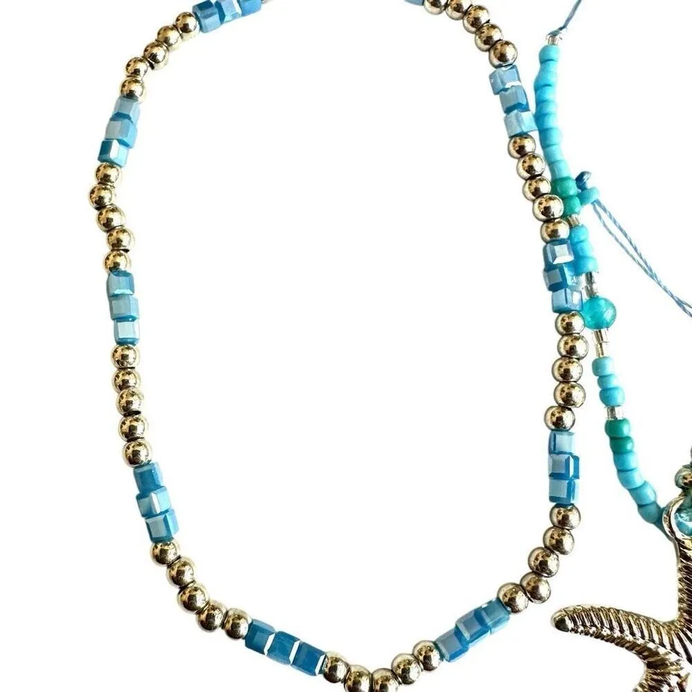 Urban Outfitters blue starfish bracelet set - Image 6