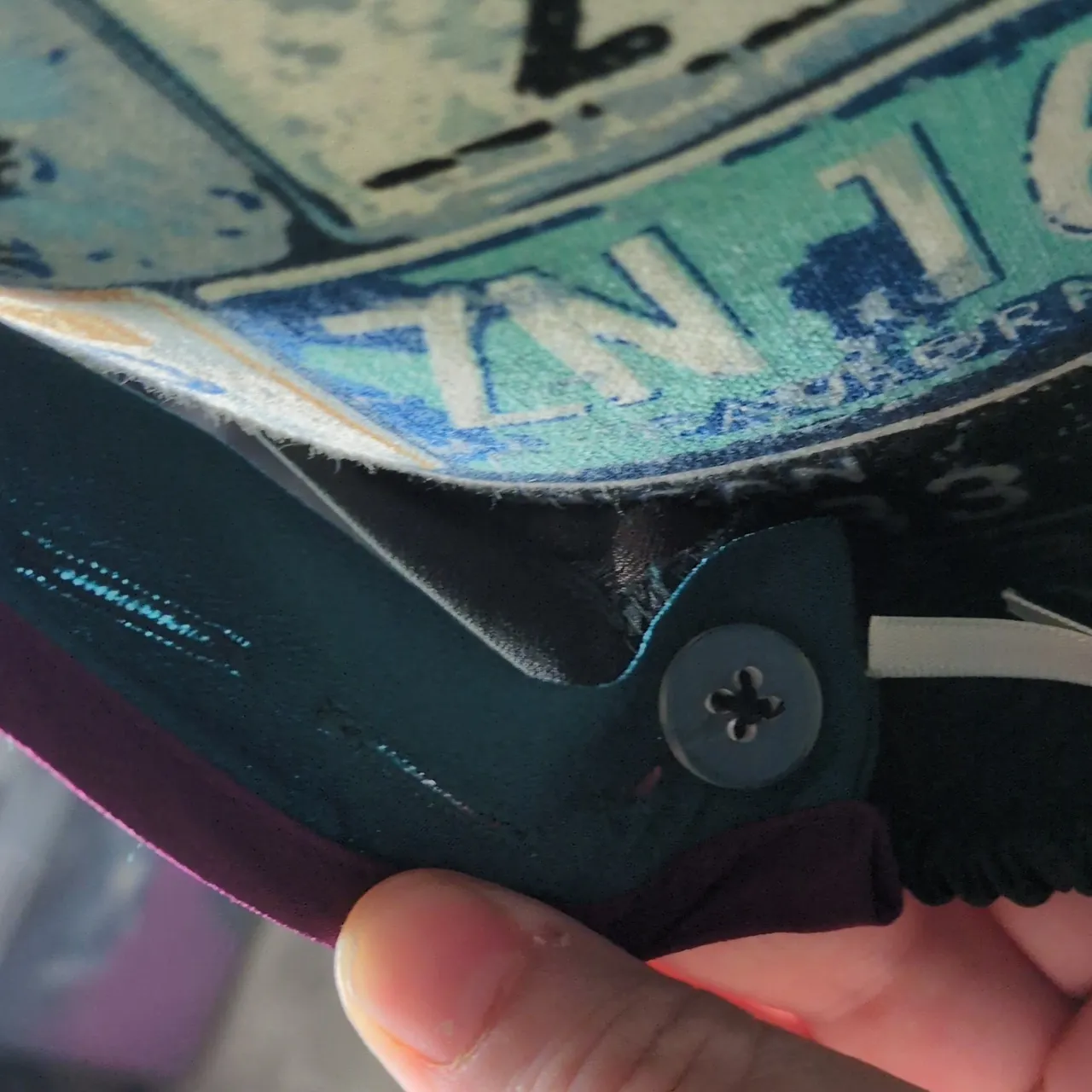 Kimchi Blue Green,.Purple, Black Babydoll Mini Dress Size Large - Image 9