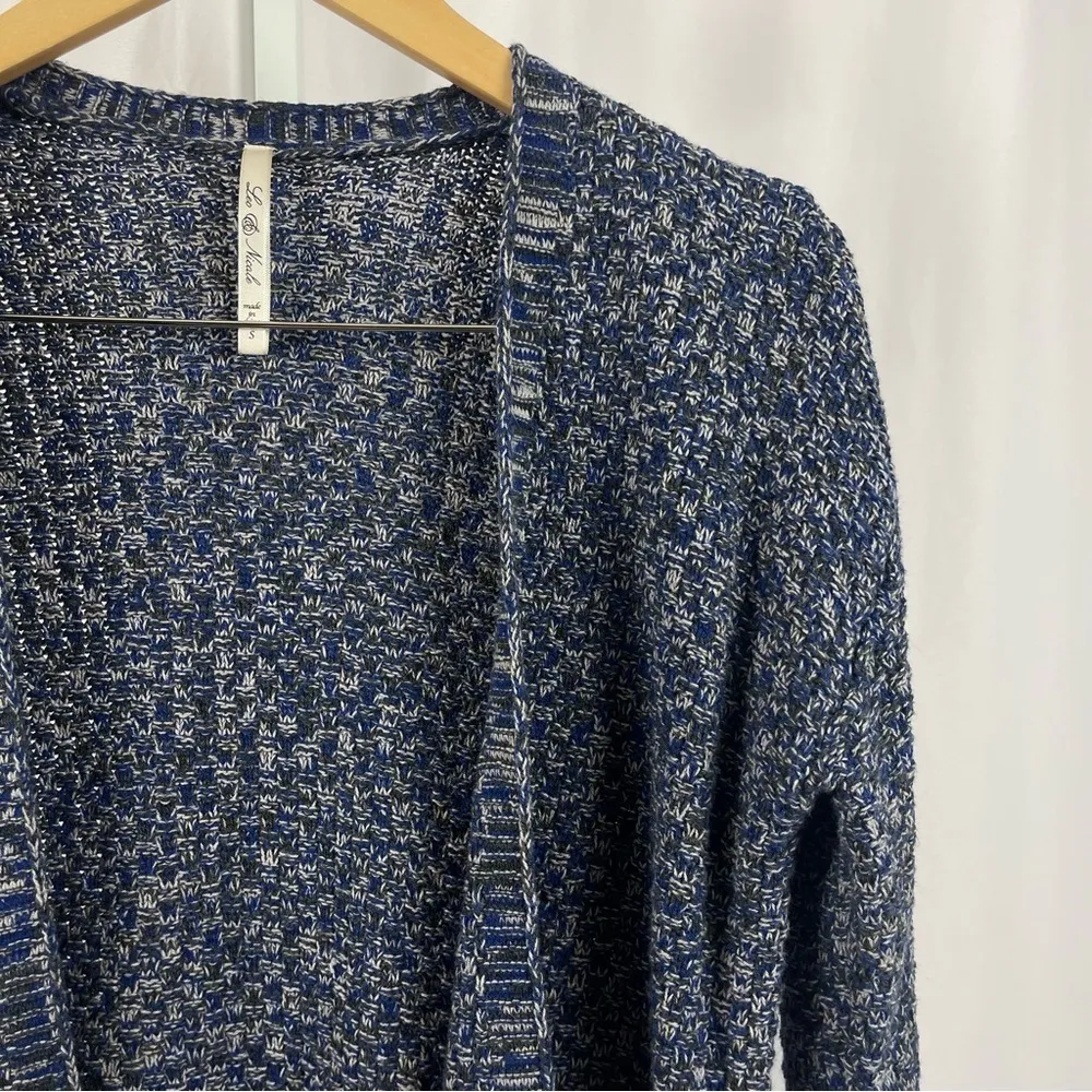 Leo & Nicole Small Chunky Knit Longline Cardigan Sweater Winter Cozy Slouchy - Image 6