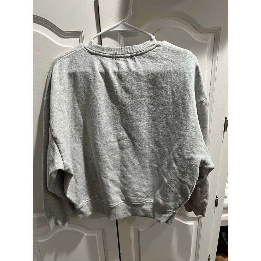 MITCHELL AND NESS KANSAS CITY CHIEFS WOMENS GREY LOGO CREW SWEATSHIRT Small - Image 6