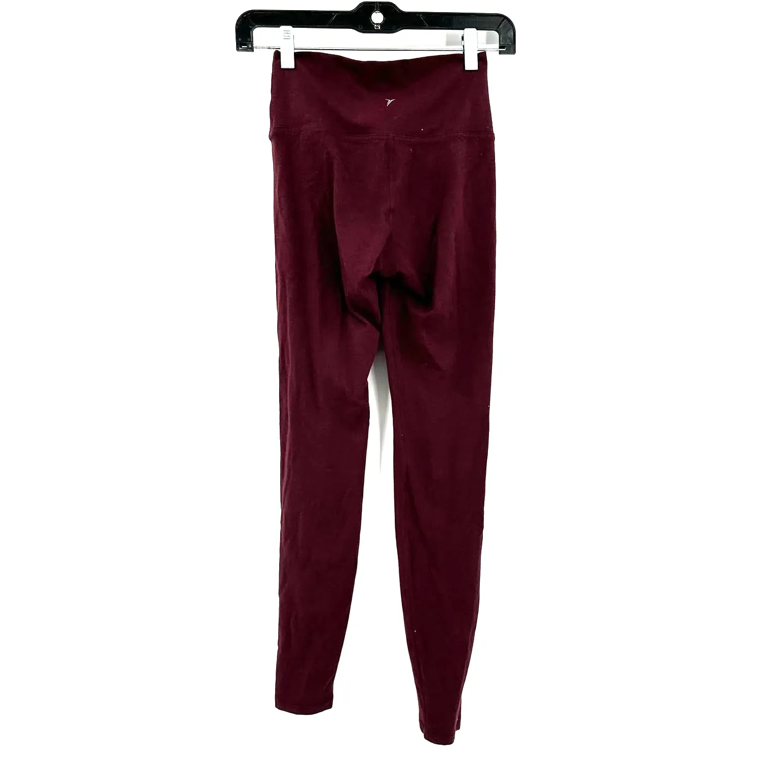Old Navy Active size XS‎ purple maroon burgundy full length athletic leggings - Image 2