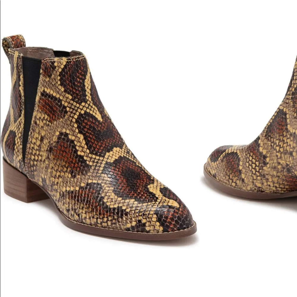 Madewell The Carina Boot in Snakeskin Embossed Leather Style MA599 NEW - Image 7