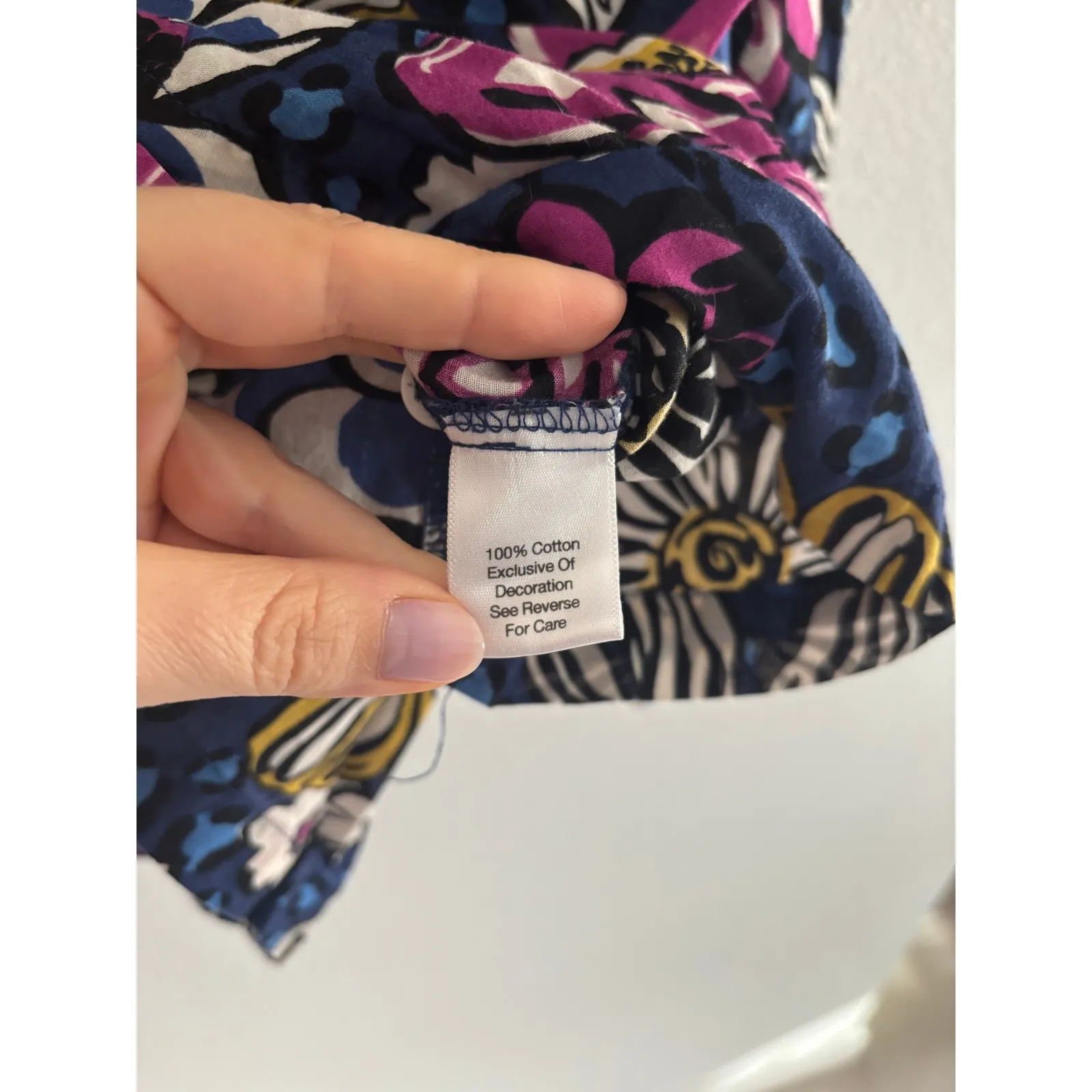 Vera Bradley Pajama Set Womens Large Blue Floral Comfort Lounge Preppy - Image 6