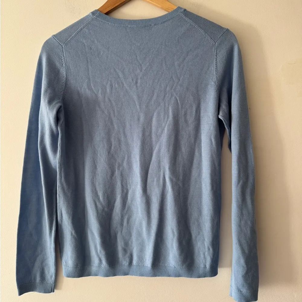 Pendleton  Blue 100% Merino Wool Lightweight Sweater - Image 4