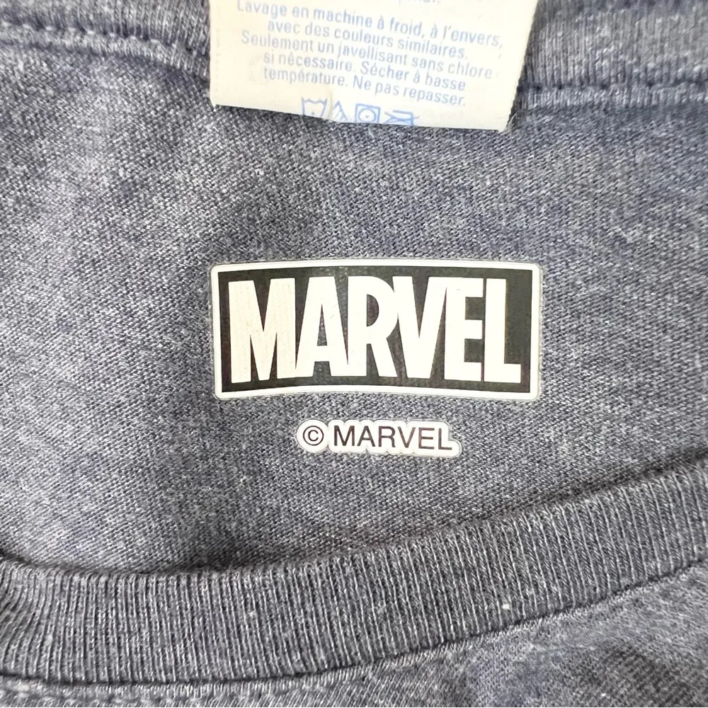 Marvel Xavier Institute Superhero T-Shirt Women’s Size Large Gray & Blue - Image 4