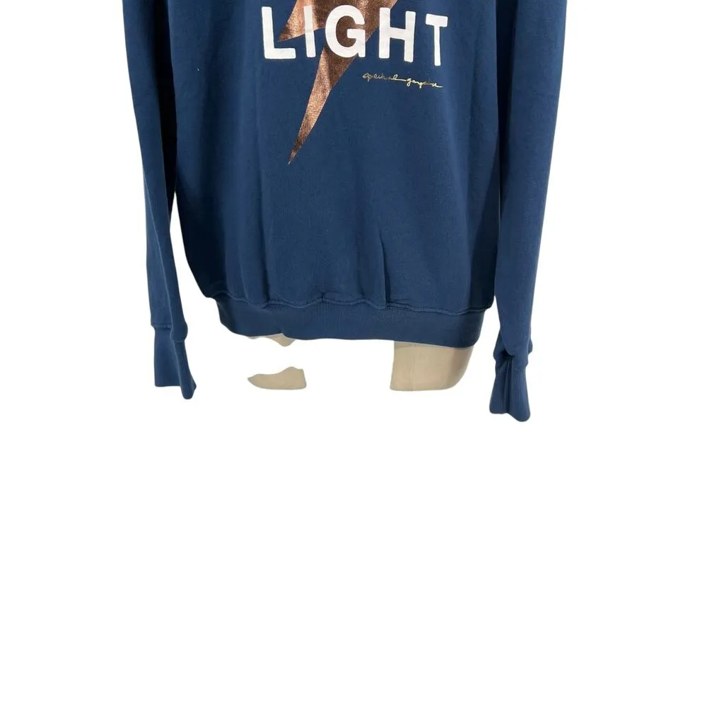 Spiritual Gangster Peace Love Light Sweatshirt Long Sleeve Blue Rose Gold Medium - Image 9