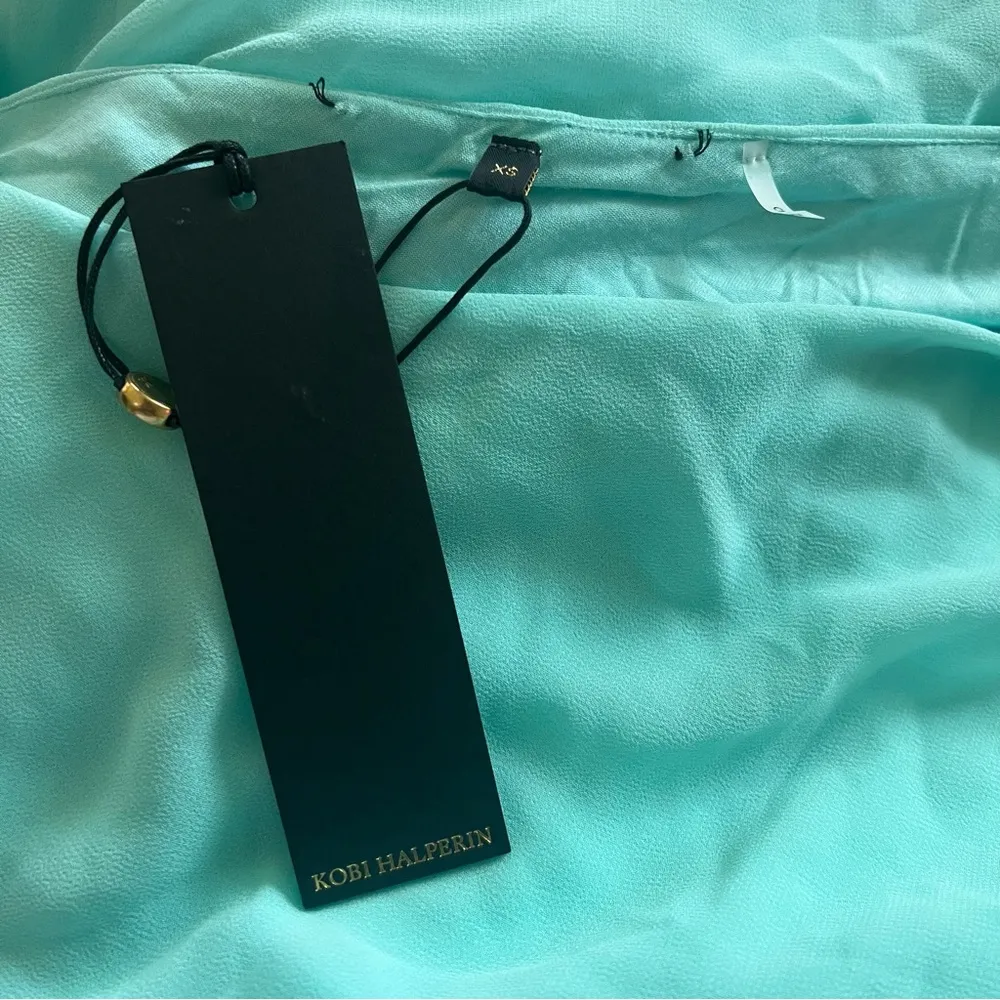 Kobi Halperin Sabrina One Shoulder Dress, Teal Size XS New w/Tag Retail $398 - Image 8