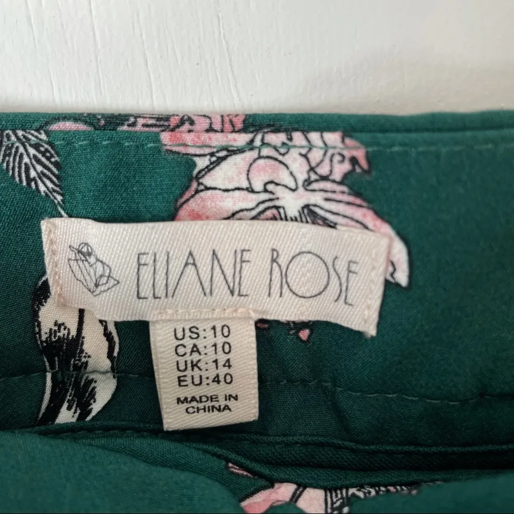 Eliane Rose Emeral Green Floral Trouser Pants Fall - Image 11