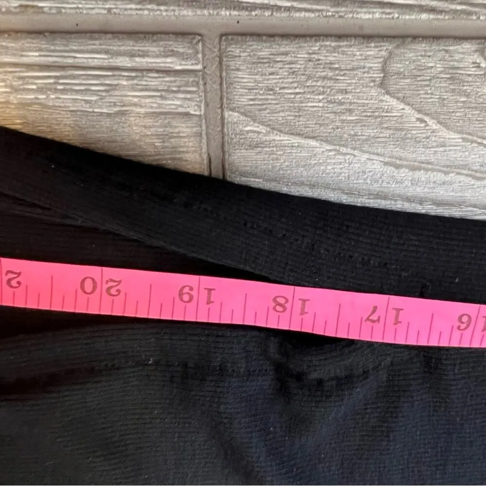 ATM Anthony Thomas Melillo micro modal soft ribbed midi skirt with side slit XS Black - Image 6