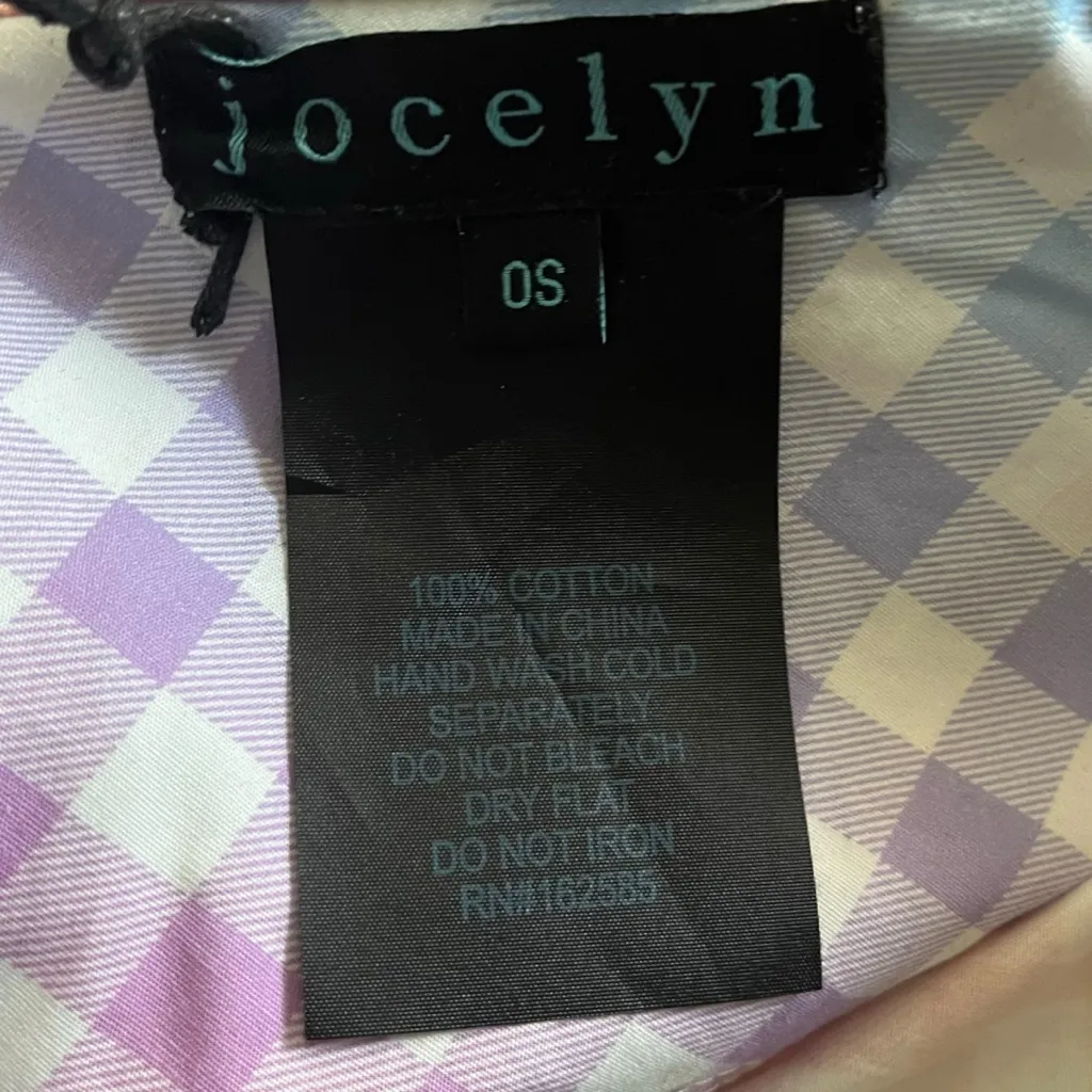Jocelyn The Shelter Island Oversized Gingham Multicolor Shirt Women's OS Pink Size undefined - Image 6