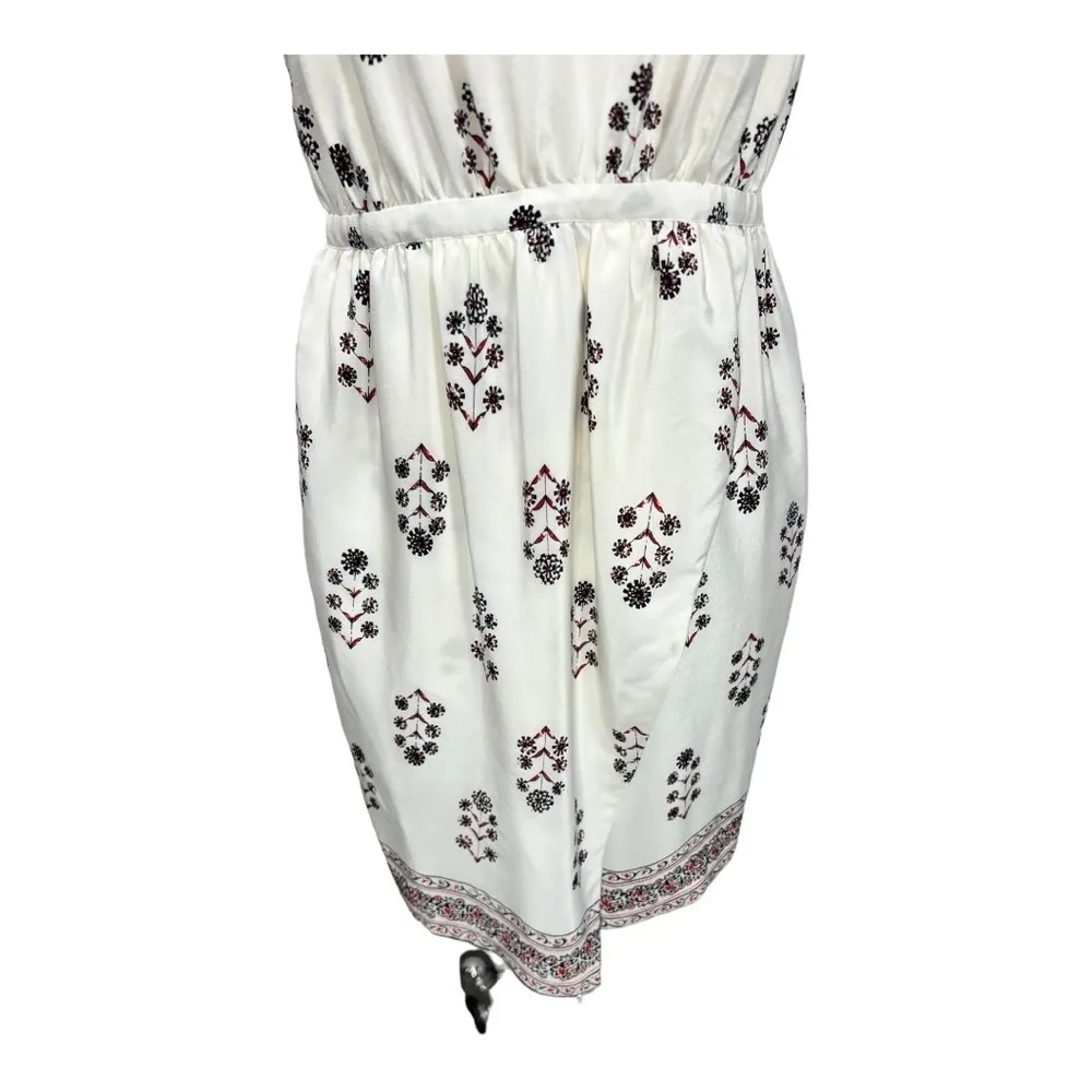 Madewell 100% Silk Sandstar Floral Mini Dress in Vinefloral Indian Sz 4 Romantic - Image 9