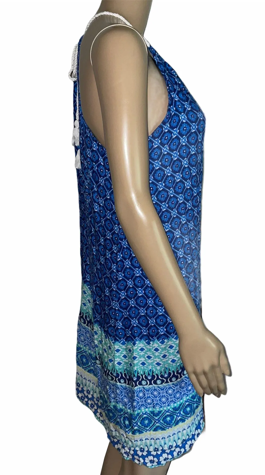 High Neck Print Dress - Image 2