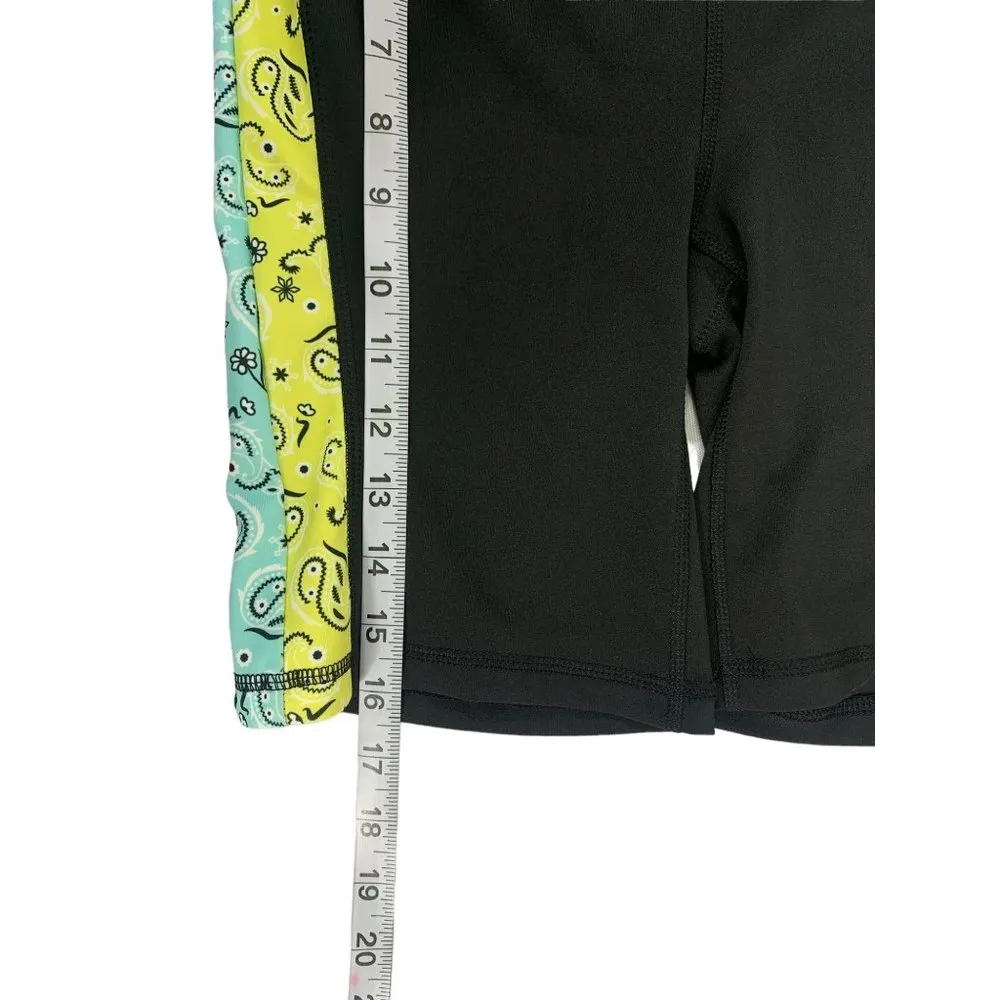 Bebe Women's Black Bandana Workout Shorts - Image 6