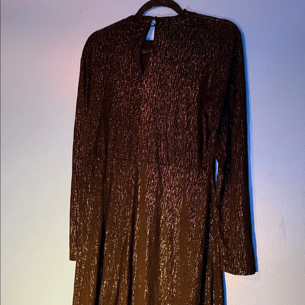 Spense Black Shimmer Long Sleeve Dress Size undefined - Image 8