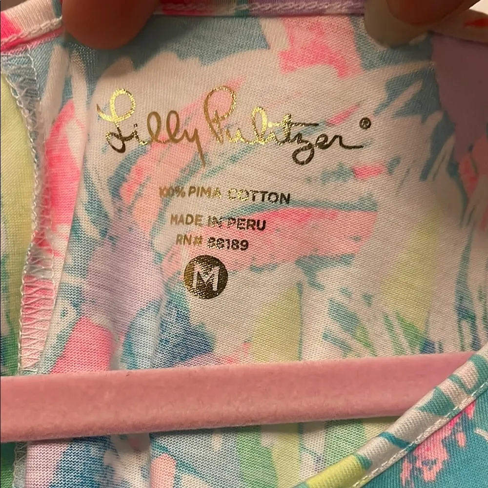 Lilly Pulitzer Pink and Blue Dress for Resort Wear - Image 2
