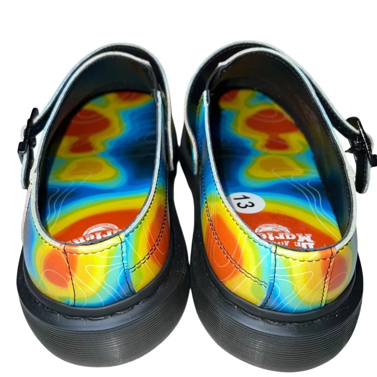 Dr Martens Isham Slip-On Clog Mule Genix Nappa Leather Heat Map  5 US‎   6 US L - Image 7