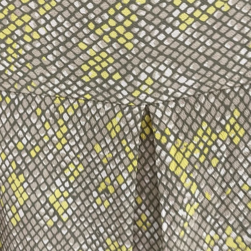 Equipment Parnella Utilitarian Snakeskin Print Blouse Sz XS - Image 7