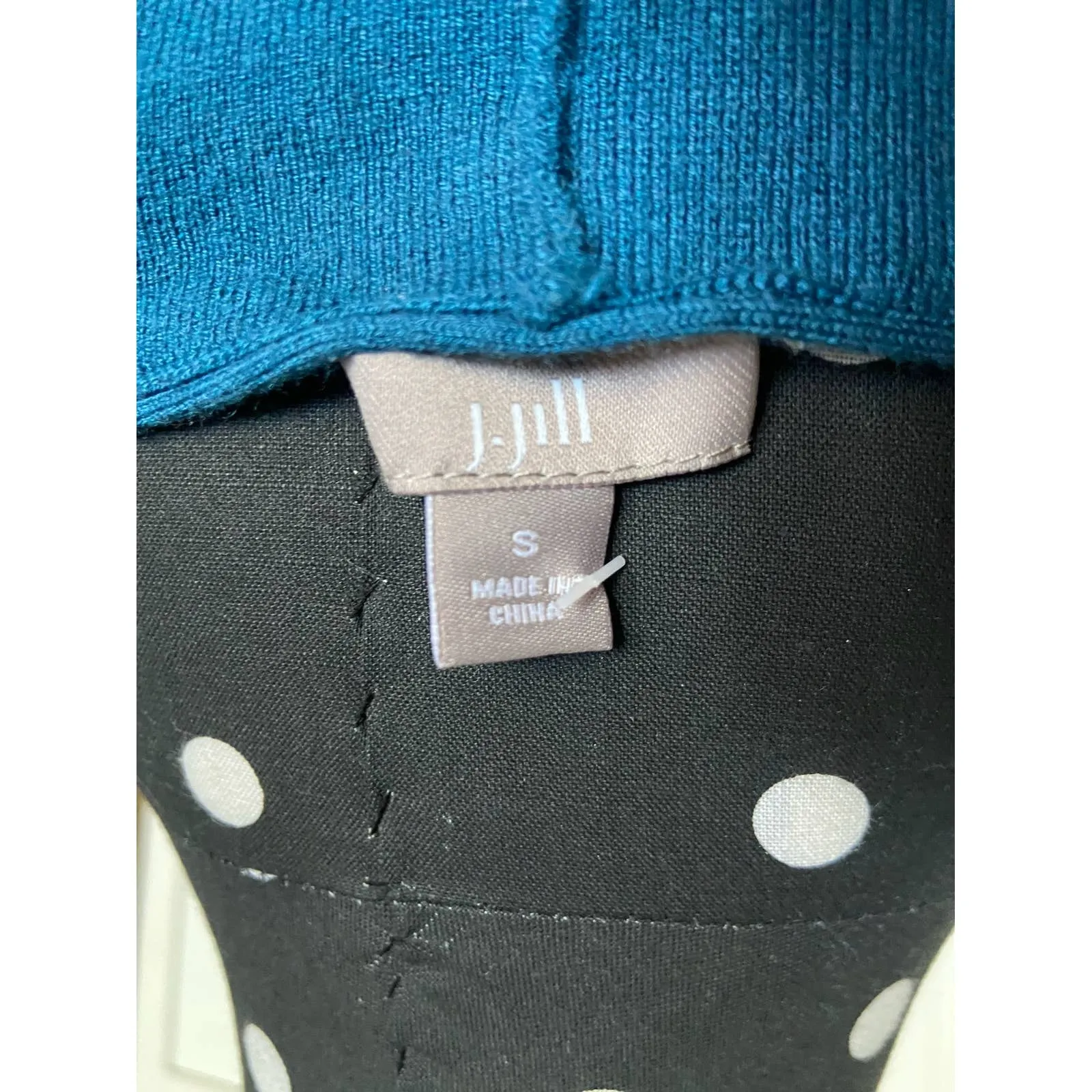 J. Jill Womens Dress Size Small Persian Blue Teal Sweater Viscose Wool Blend NEW - Image 4