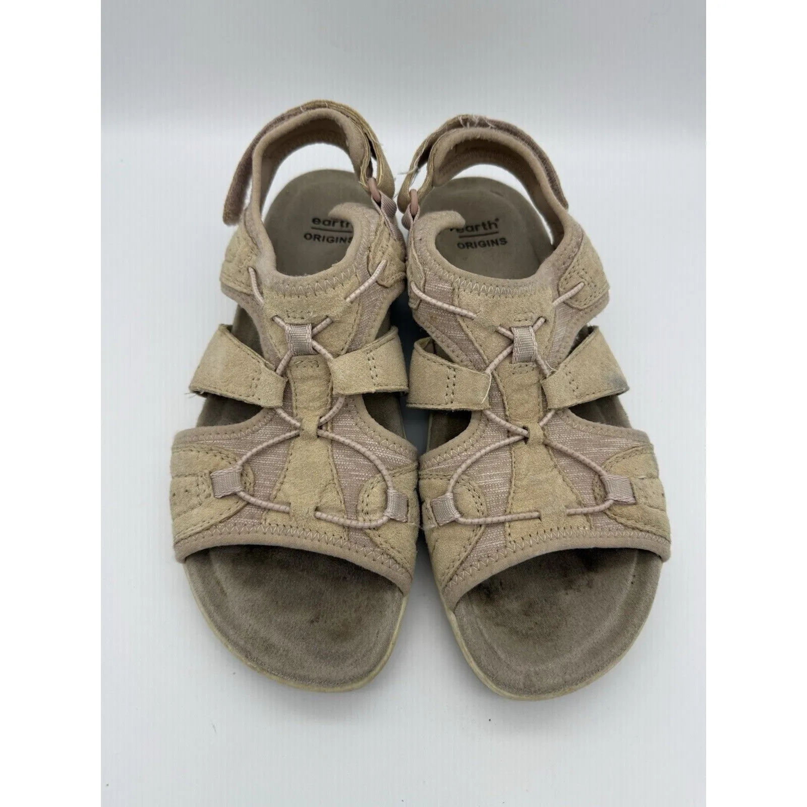 Earth Origins Sandals Womens 8.5 Savoy Siena Leather Hook & Loop Travel Athletic - Image 6